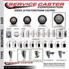 Service Caster Assure Parts 190PUBPRC4P Replacement Caster Set with Brakes, 4PK ASS-SCC-SQ20S514-PPUB-MRN-TLB-34-4